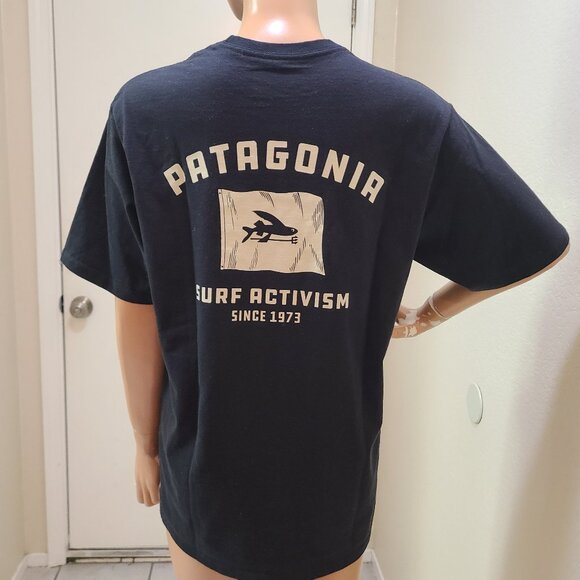 Patagonia Other - PATAGONIA SURF ACTIVISM RESPONSIBILI-TEE T-SHIRT RECYCLED POLYESTER COTTON sz S